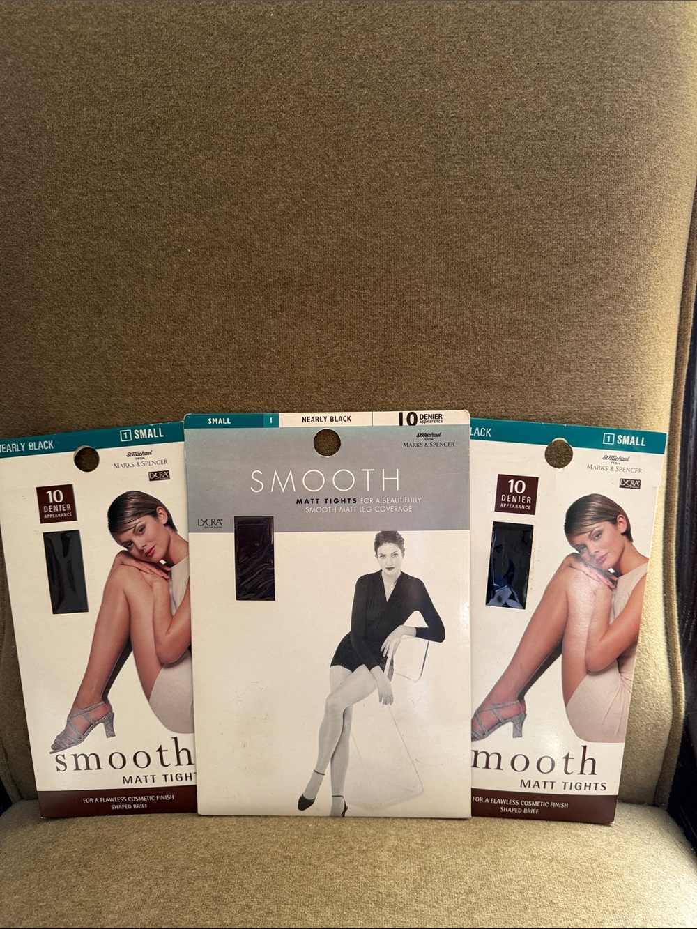 Marks & Spencer Smooth Nearly Black Matt Tights Set of 3 pairs